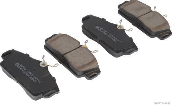 set placute frana,frana disc HERTH+BUSS JAKOPARTS J3601068