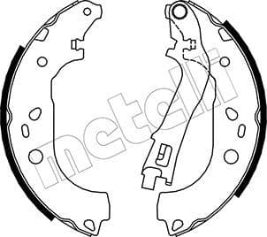 Set saboti frana METELLI 53-0088