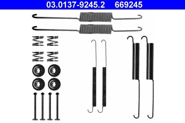 Set accesorii, sabot de frana ATE 03.0137-9245.2