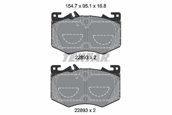 set placute frana,frana disc TEXTAR 2289301