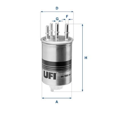 filtru combustibil UFI 24.190.00