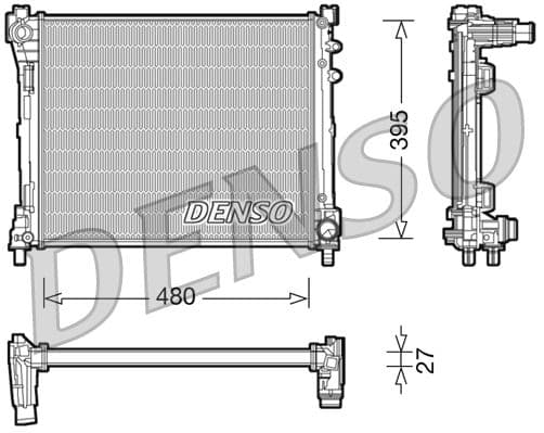 Radiator, racire motor DENSO DRM13014