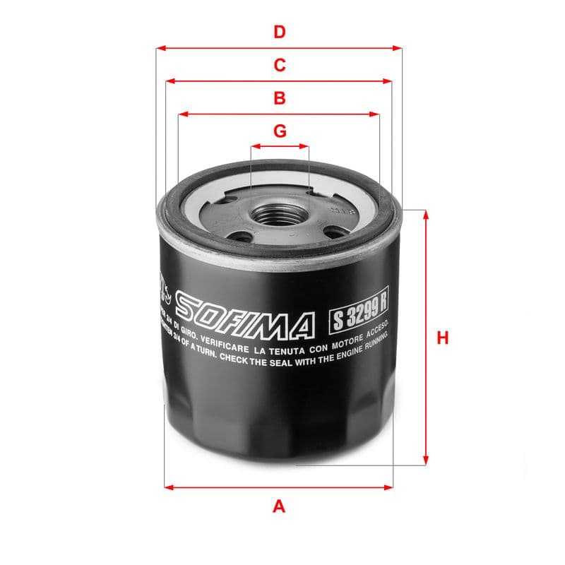 Filtru ulei SOFIMA S 3299 R