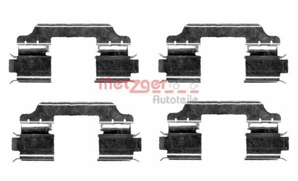 Set accesorii, placute frana METZGER AUTOTEILE 109-1654