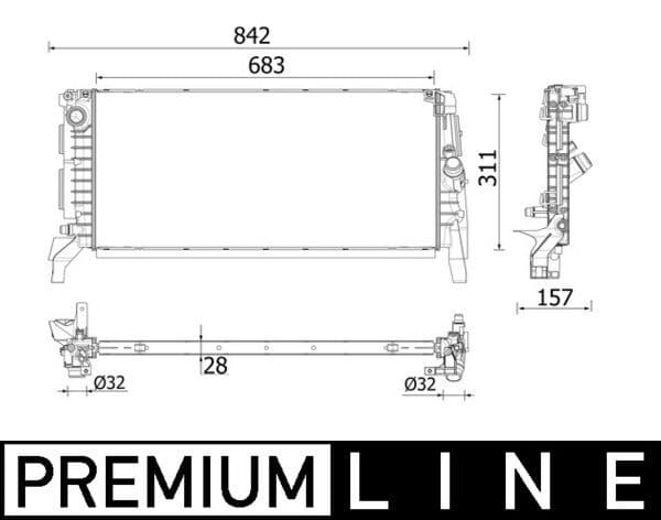 Radiator, racire motor MAHLE BEHR *** PREMIUM LINE *** CR 2201 000P