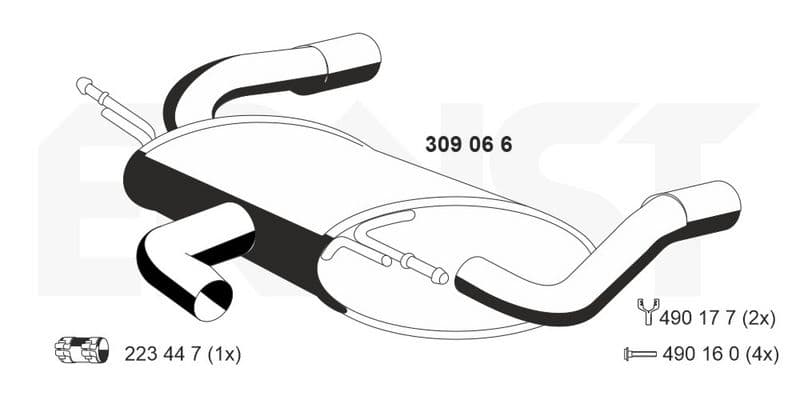 Toba esapament finala ERNST 309066