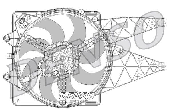Ventilator, radiator DENSO DER09094