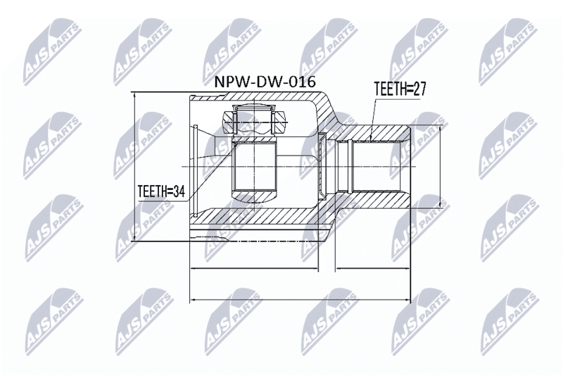 Set articulatie, planetara NTY NPW-DW-016