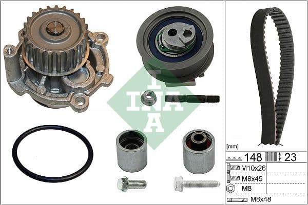 Set pompa apa + curea dintata Schaeffler INA 530 0445 32