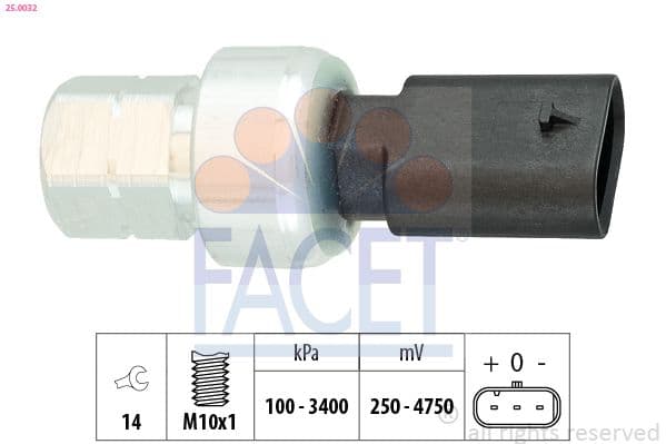 Comutator presiune, aer conditionat FACET OE Equivalent 25.0032