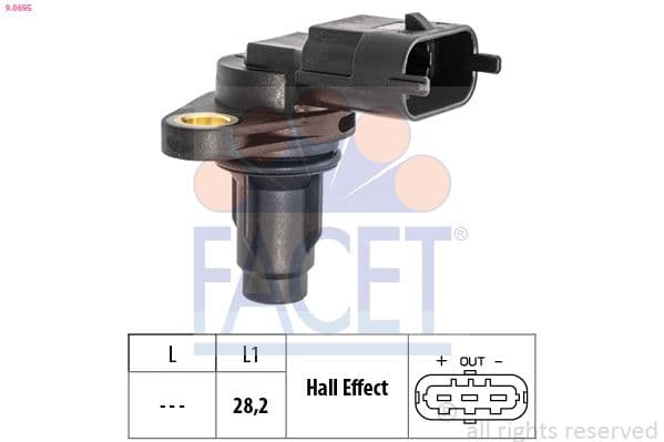 senzor,pozitie ax cu came FACET Made in Italy - OE Equivalent 9.0695