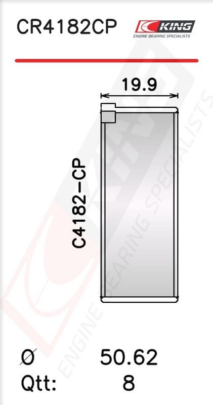 Cuzinet bielă KING CR4182CP