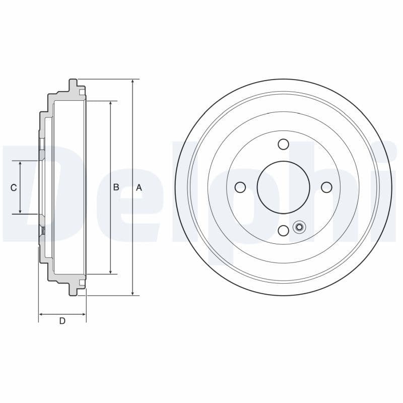Tambur frana DELPHI BF618