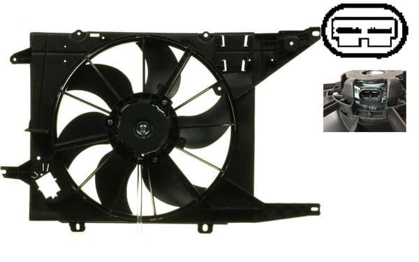 Ventilator, radiator MAHLE BEHR CFF 327 000S