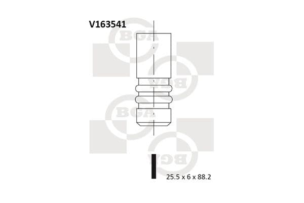 Supapa evacuare BGA V163541