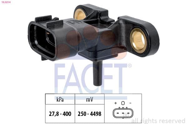senzor,presiune supraalimentare FACET Made in Italy - OE Equivalent 10.3214