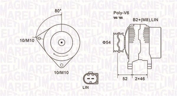 Generator / Alternator MAGNETI MARELLI 063731970010