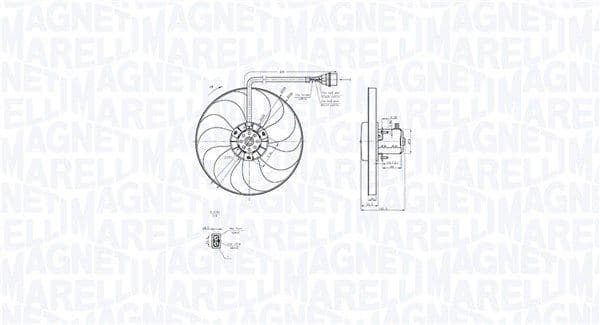 Ventilator, radiator MAGNETI MARELLI 069422877010
