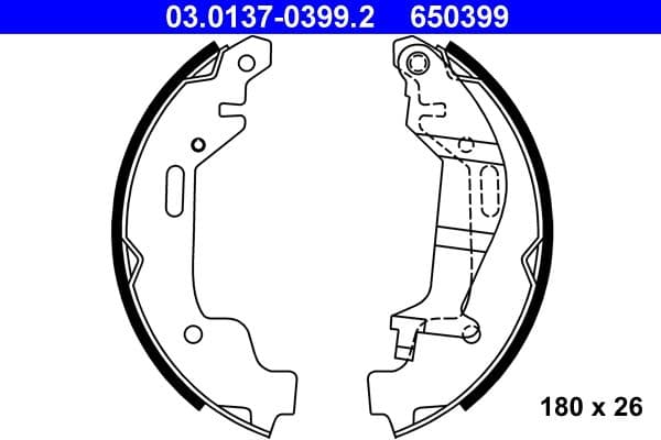 Set saboti frana ATE 03.0137-0399.2