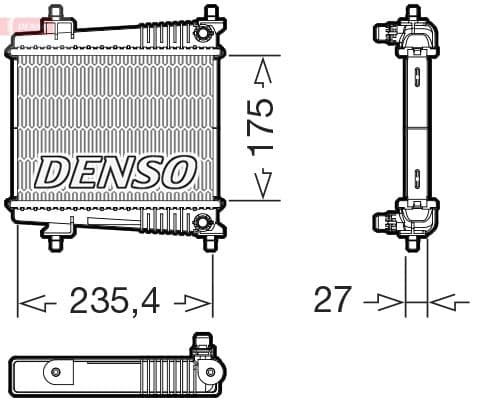Radiator, racire motor DENSO DRM05078