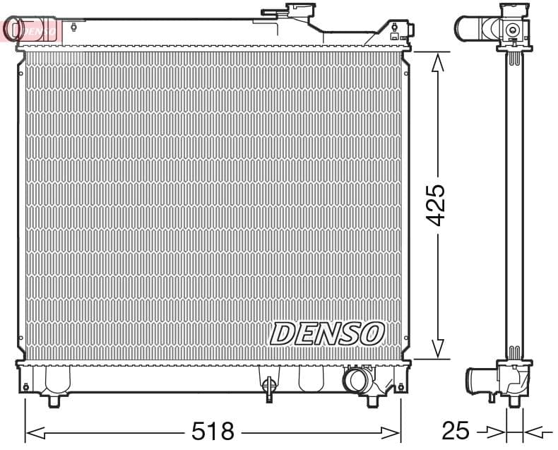 Radiator, racire motor DENSO DRM47037