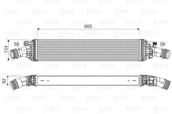 Intercooler, compresor VALEO 818601