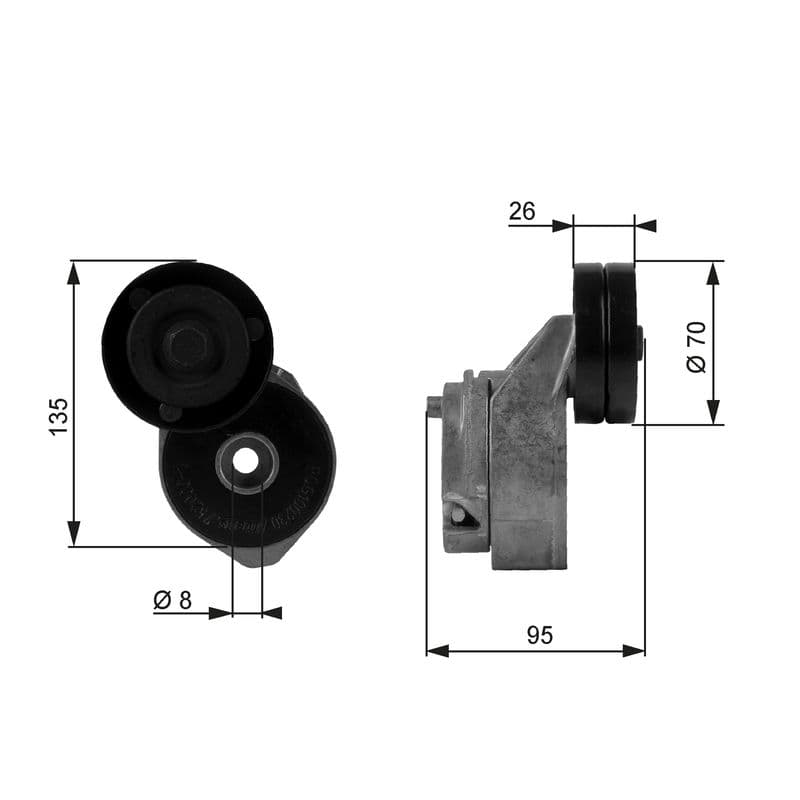 Intinzator curea, curea distributie GATES DriveAlign™ T38430