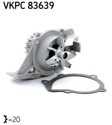 Pompă de apă, răcire motor SKF Aquamax VKPC 83639