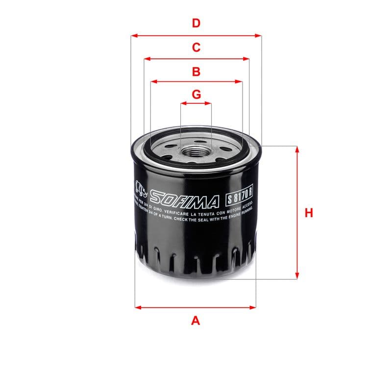 Filtru ulei SOFIMA S 8170 R