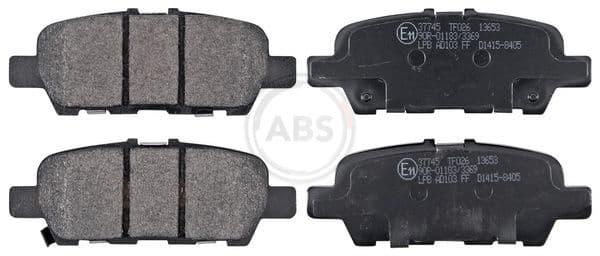 set placute frana,frana disc A.B.S. 37745