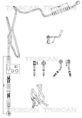 Furtun hidraulic, sistem de directie TRISCAN 8516 29008