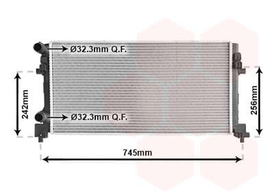 Radiator, racire motor VAN WEZEL 58012340