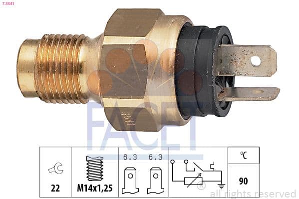 senzor,temperatura lichid de racire FACET 7.3541