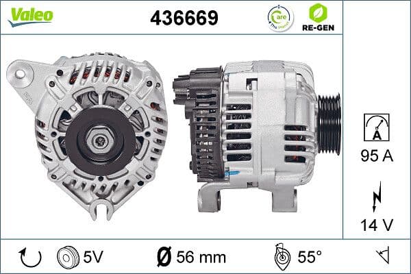 Generator / Alternator VALEO 436669