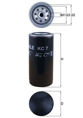 filtru combustibil MAHLE KC 7