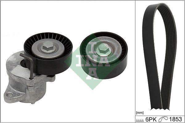 Set curea transmisie cu caneluri Schaeffler INA 529 0351 10