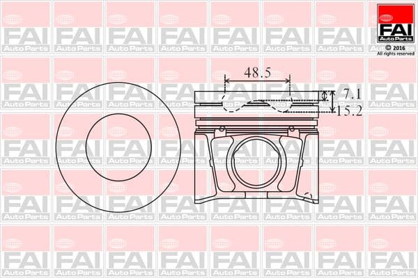 Piston FAI AutoParts PK10-000