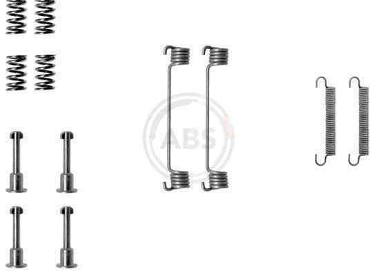 set accesorii, saboti frana parcare ABS 0690Q