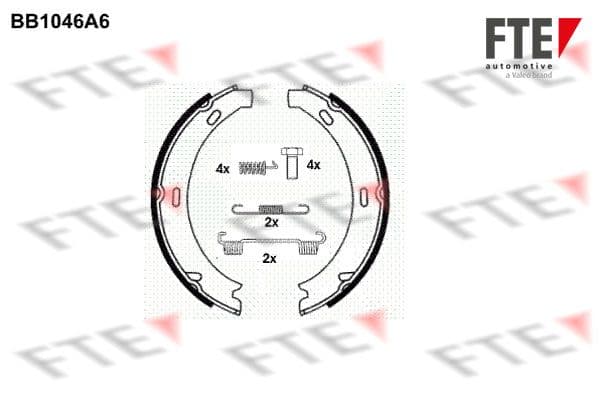 Set saboti frana, frana de mana FTE 9100007
