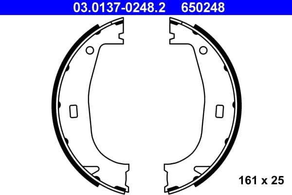 Set saboti frana, frana de mana ATE 03.0137-0248.2