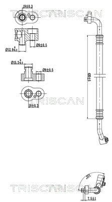 conducta presiune variabila,aer conditionat TRISCAN 9010 29076