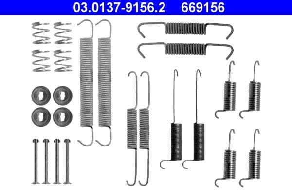 Set accesorii, sabot de frana ATE 03.0137-9156.2