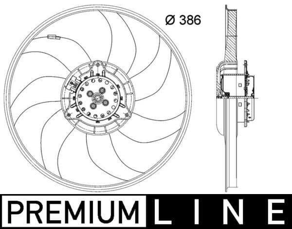 Ventilator, radiator MAHLE BEHR *** PREMIUM LINE *** CFF 399 000P