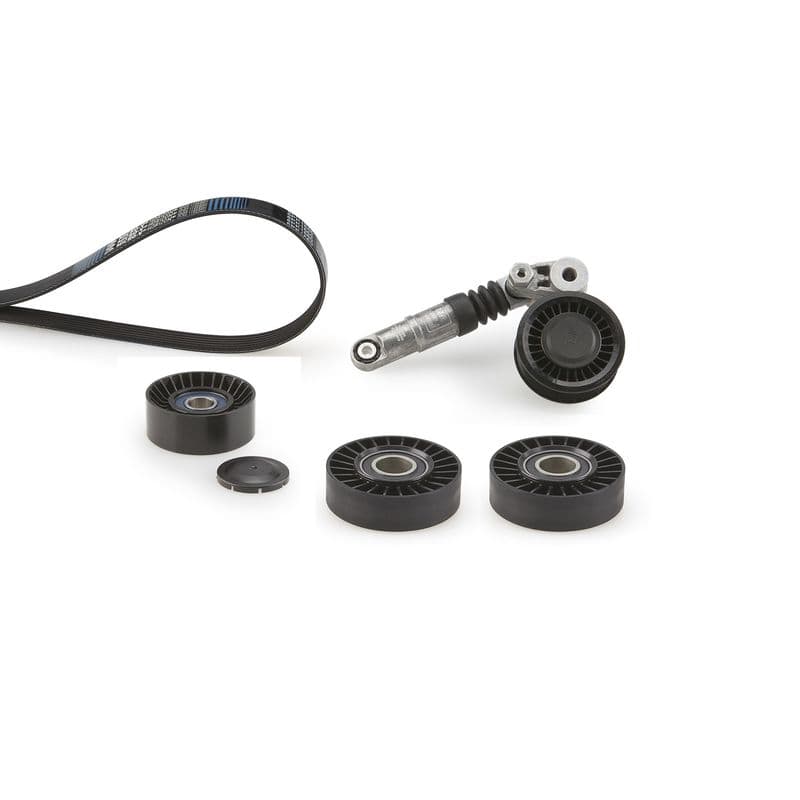 Set curea transmisie cu caneluri GATES Micro-V® UNIQUE FIT K046PK2580XS