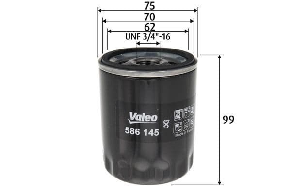 Filtru ulei VALEO 586145