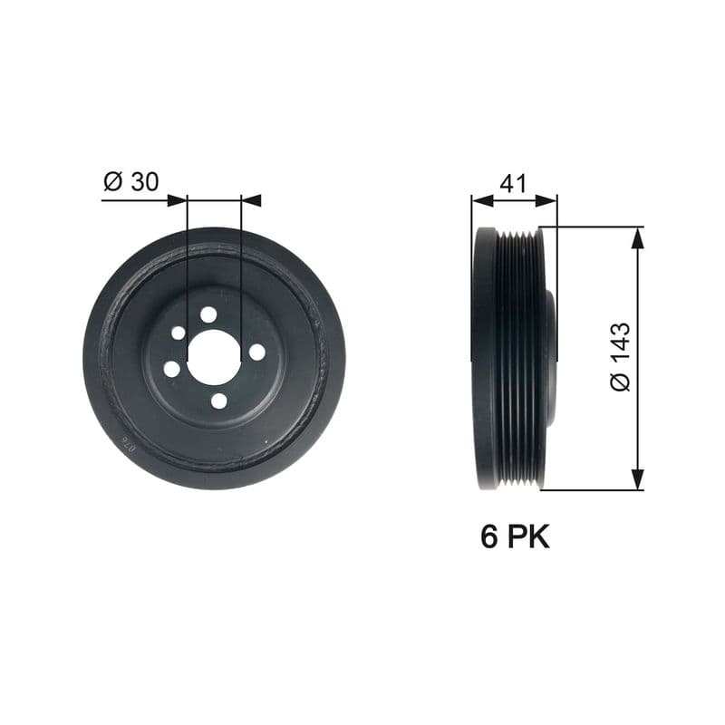 Fulie curea, arbore cotit GATES DriveAlign™ TVD1001