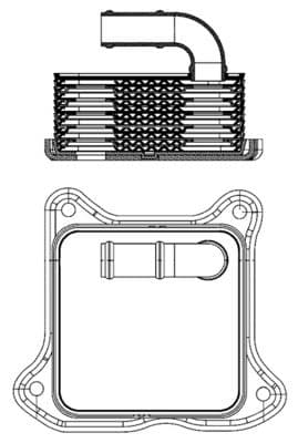 Radiator ulei, ulei motor MAHLE BEHR CLC 2 000S