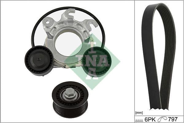 Set curea transmisie cu caneluri Schaeffler INA 529 0552 10