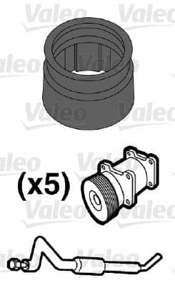 garnitura,conducta lichid de racire VALEO 509552