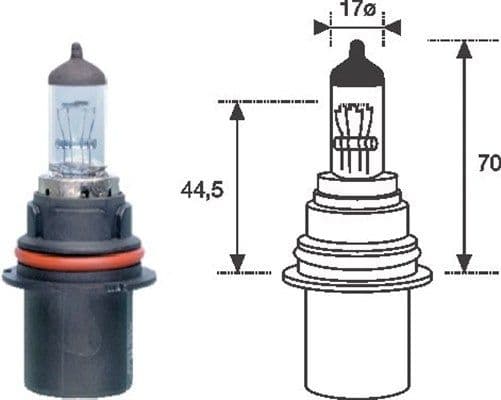 Bec, far faza lunga MAGNETI MARELLI STANDARD 002555200000